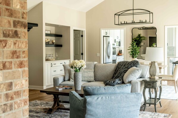 Lounge in the living room & stream your favorites on the smart TV