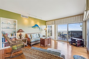 Living Room with Ocean Views at 1831 Beachside Tennis