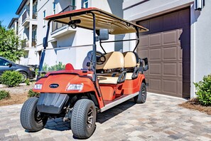 Free 6-seat golf-cart during your stay
