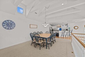 Top-Level Dining Room with Table (seats 10)