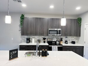 Kitchen with brand new appliances