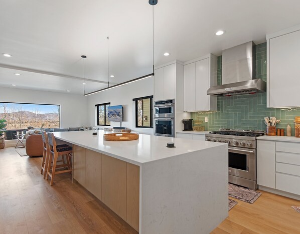 Unique large kitchen island counter