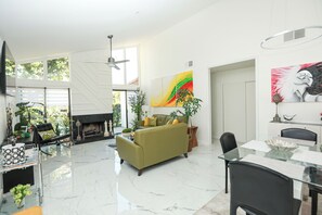 Kitchen and living room view