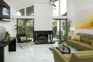 Open space, tall ceilings.