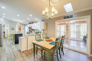Dining Area & Kitchen | Central A/C & Heating