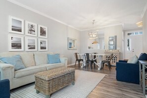Living room with sleeper sofa