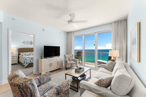 Living Area with Gulf Views