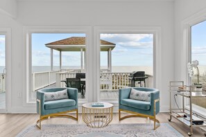 Indoor Seating Area with Oceanfront View