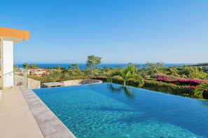 Infinity pool with ocean views