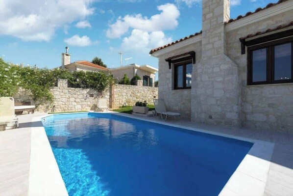 Private pool of the villa