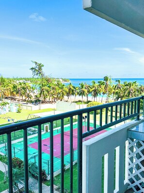 Enjoy beach views or relax in the hammock; beach towels and chairs available!
