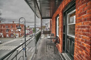 Oversized balcony with furniture