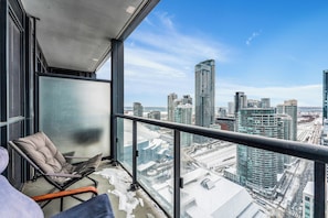 Blick vom Balkon