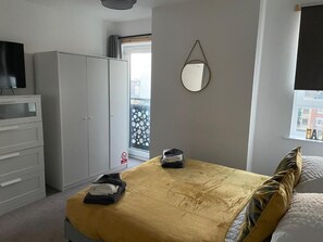 Bed and Wardrobe