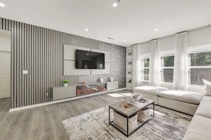 Living Room | 2-Story Home | Free WiFi | Central A/C & Heating