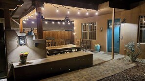Warm lighting for night cook outs and gatherings