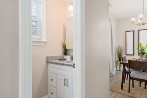 Half bath located on first floor