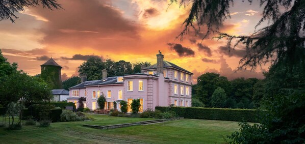 Bixley Manor on summer's evening.