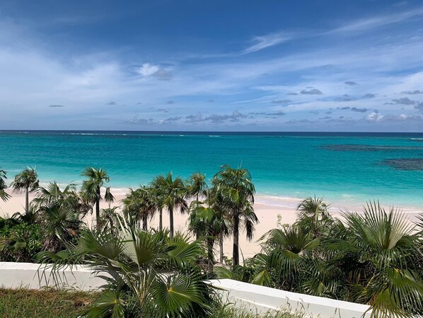 Private beachfront estate on the the Banks Road of Governors Harbour.  Just completed in January of 2025.  Walking distance to Tippy's.