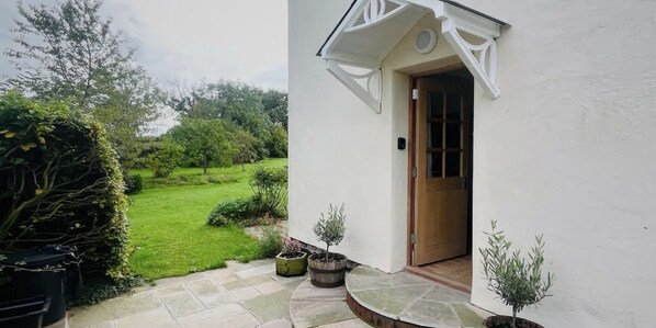Private entranceway on left side of Mulsford Cottage No.1 Self Catering Semi Detached Cottage - Mulsford 