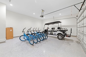 Golf Cart + Bikes Picture