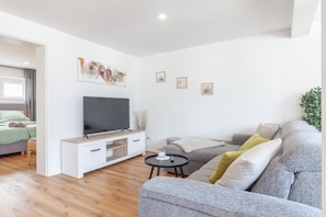 Our living area with Smart TV and sofa bed