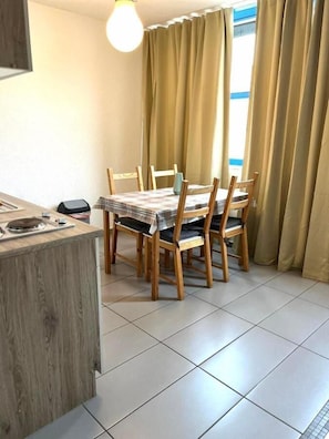 Our dining area
