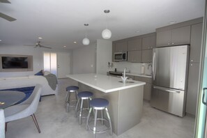 Kitchen open to livingroom