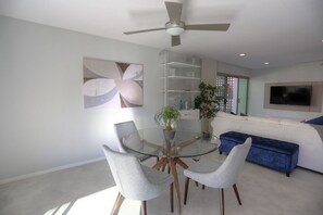 dining open to living area