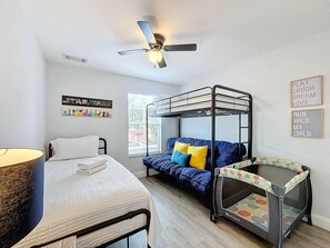 Family-friendly sleeping setup.
