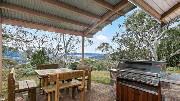 Outdoor patio, dining adn BBQ