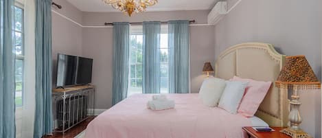 King-size bed.