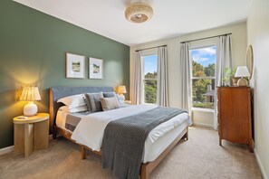 View of the second bedroom from the hallway. 