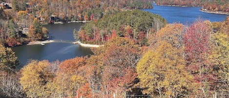 Enjoy Lake Glenville views from every room! Layers of mnts. see to Tenn.
