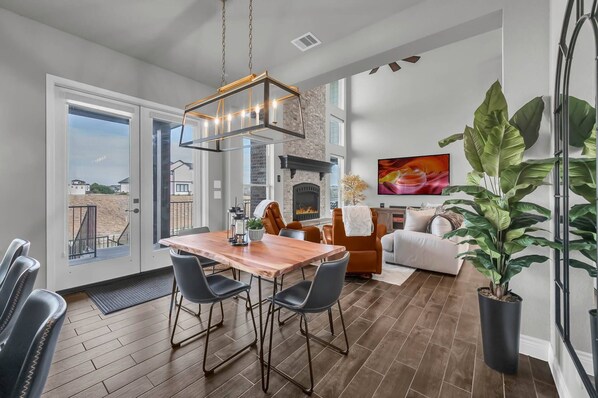Beautiful open space with lake views