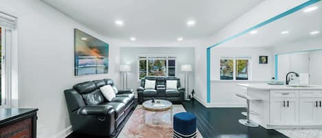 Modern spacious living area