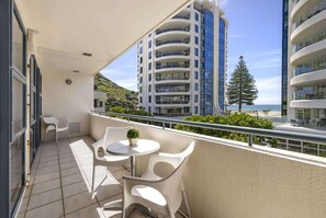Balcony with views of main beach