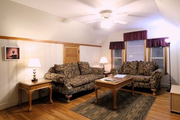 Large living room for relaxing or family movie night
