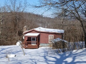 Yep, it's magical in the snow.  Imagine drinking coffee on the front porch. 