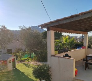 terrasse extérieur et jardin  