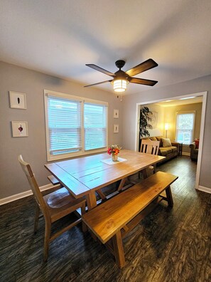 Dining space for 8