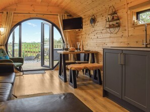 Kitchen/diner | Machlud Haul - Blaenplwyf Shire Pods, Lampeter Cambrian mountains