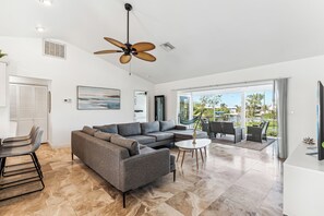 Spacious living area.