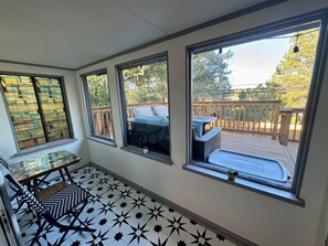 Sun Room off of Master bedroom with access to back deck