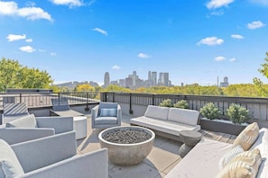 Enjoy exclusive access to the rooftop, offering stunning views and a perfect spot to relax or take in the city skyline.