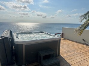 jacuzzi on the patio