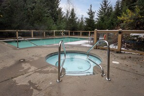 Enjoy the Taluswood Complex's year round hot tub and heated pool (open in the summer months).