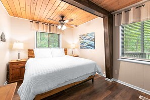 Sleep soundly on lush bedding in each room