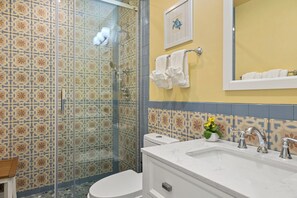 Tile style on point — this bathroom is full of personality!