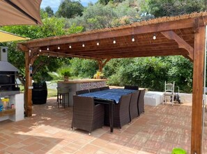 Outside private dining area 